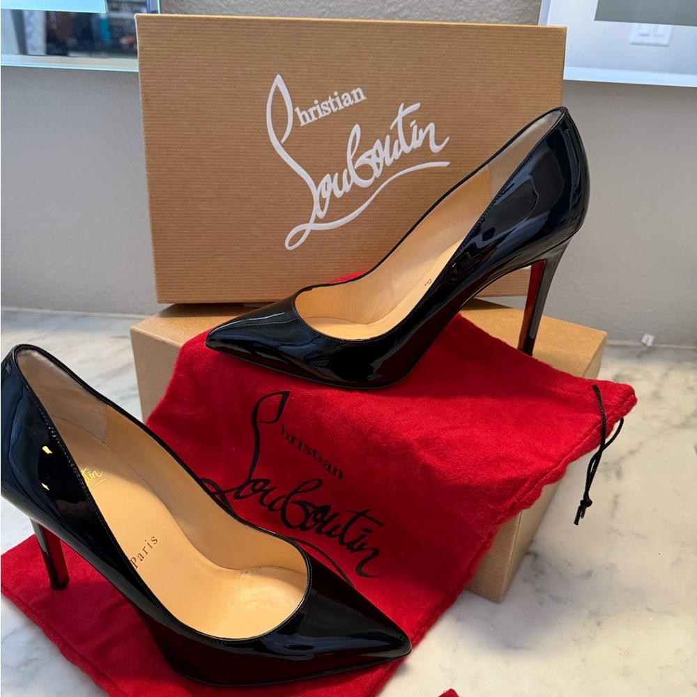 NOR Black Patent Leather Heels